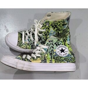 Converse Chuck Taylor All Star Tropical Landscape High Top Sneaker Unisex size 8